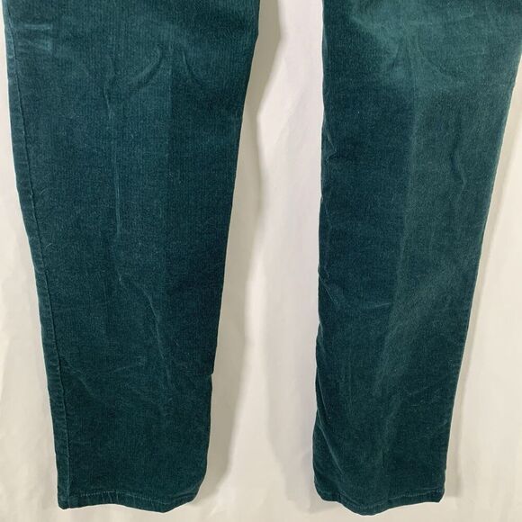 Chico's Corduroy Pants Women's 4 Green Soft Cotton Blend Pockets Mid Rise - Picture 10 of 10